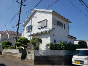 野田市M様邸外壁塗装屋根コロニアル塗装施工事例